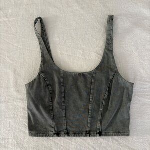 Vici Charcoal Crop Top
